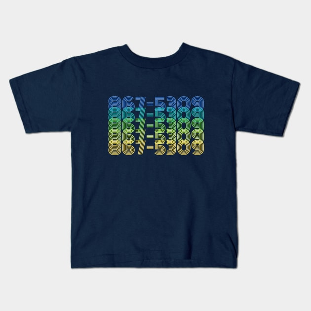 Music - 867-5309 Kids T-Shirt by Design By Leo